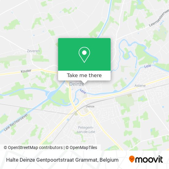 Halte Deinze Gentpoortstraat Grammat plan