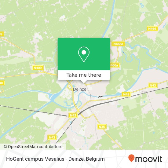 HoGent campus Vesalius - Deinze plan