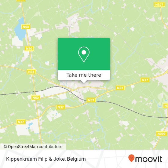 Kippenkraam Filip & Joke map
