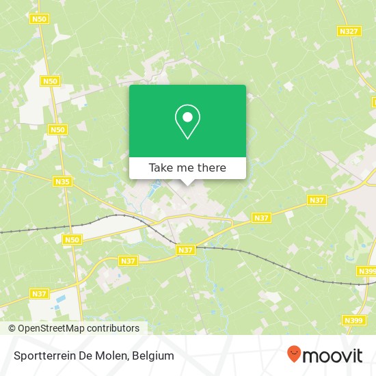 Sportterrein De Molen map