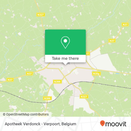 Apotheek Verdonck - Verpoort map