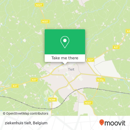 ziekenhuis tielt map