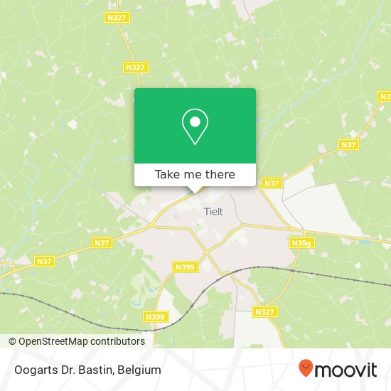 Oogarts Dr. Bastin map