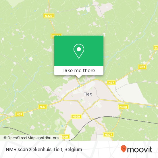 NMR scan ziekenhuis Tielt map