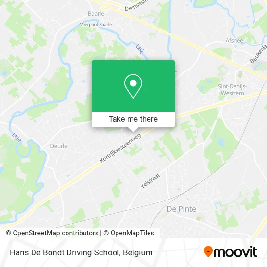 Hans De Bondt Driving School map