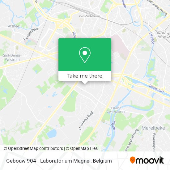 Gebouw 904 - Laboratorium Magnel map