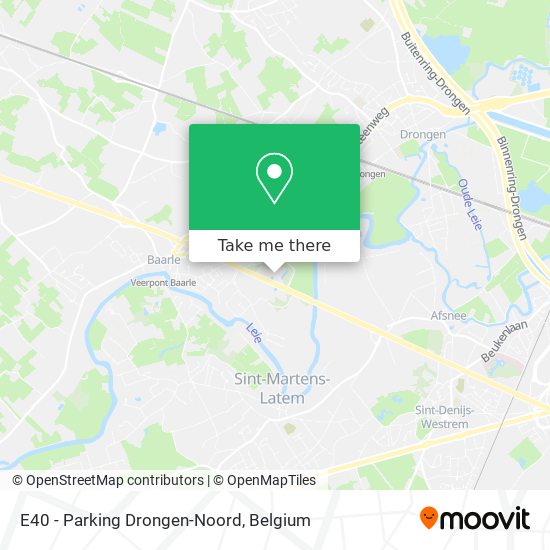 E40 - Parking Drongen-Noord map