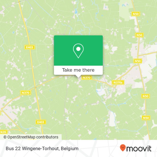 Bus 22 Wingene-Torhout plan