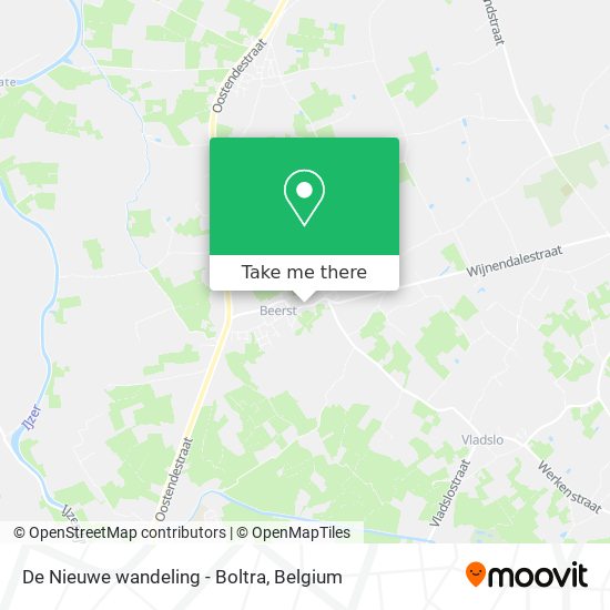 De Nieuwe wandeling - Boltra map