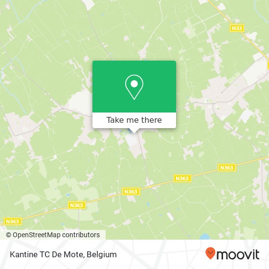 Kantine TC De Mote map