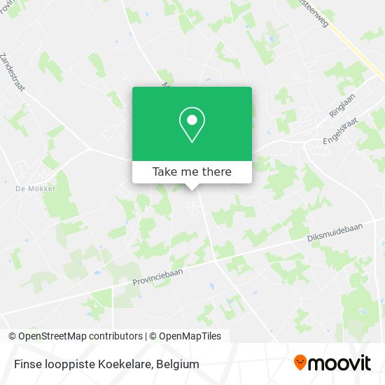 Finse looppiste Koekelare map