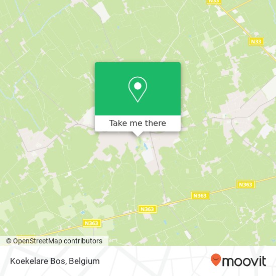 Koekelare Bos map