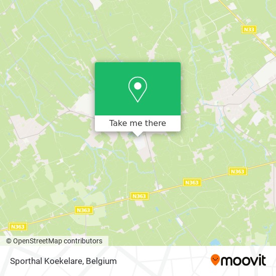 Sporthal Koekelare map