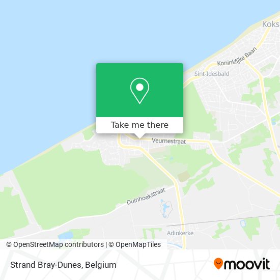 Strand Bray-Dunes map