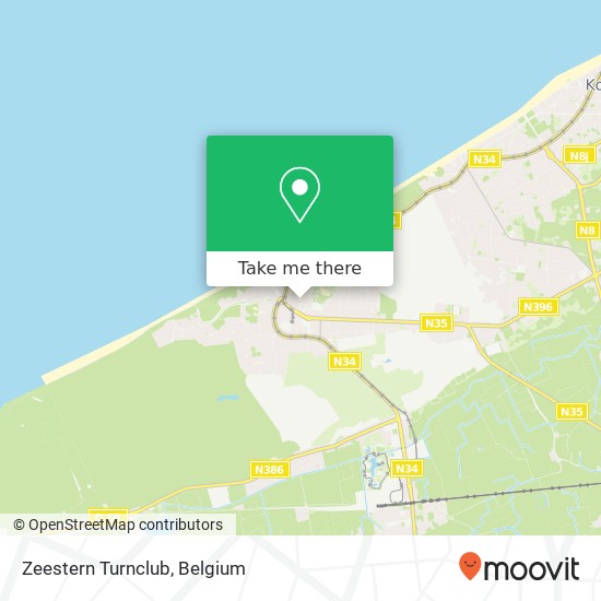 Zeestern Turnclub map