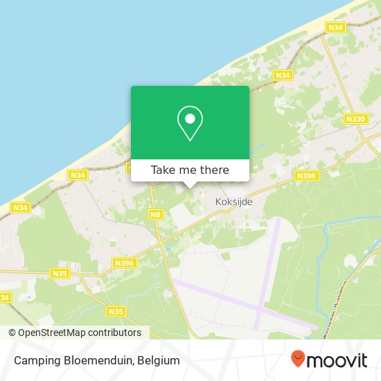 Camping Bloemenduin map