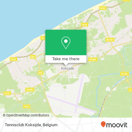 Tennisclub Koksijde map