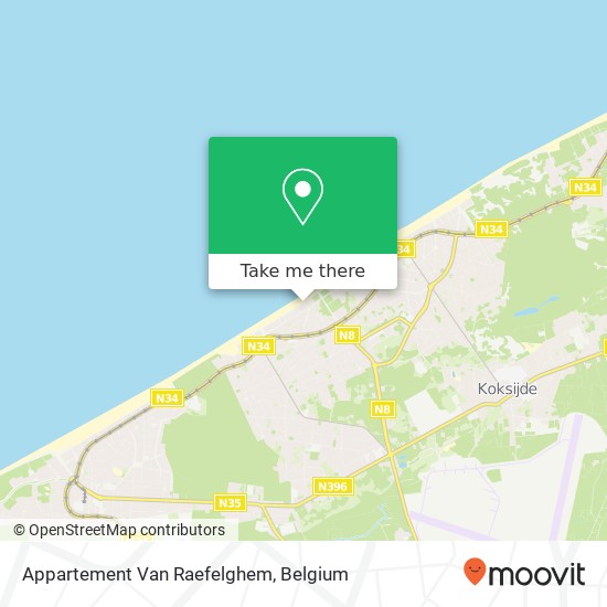 Appartement Van Raefelghem map