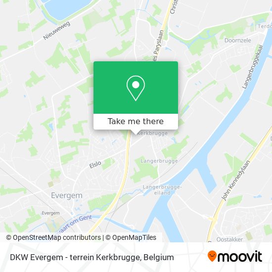 DKW Evergem - terrein Kerkbrugge map