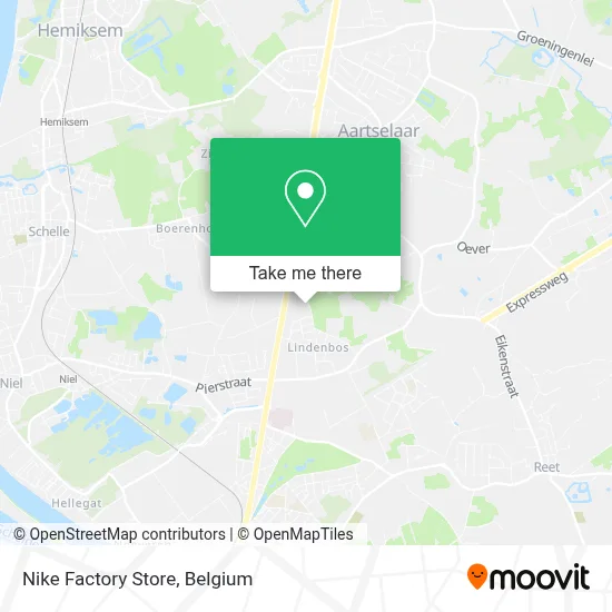 Nike Factory Store map