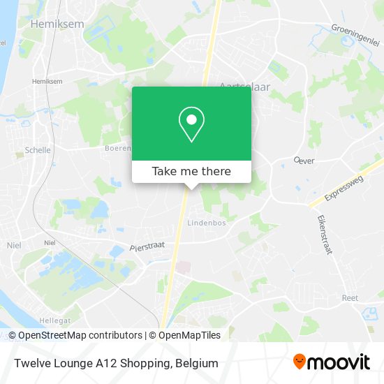 Twelve Lounge A12 Shopping map