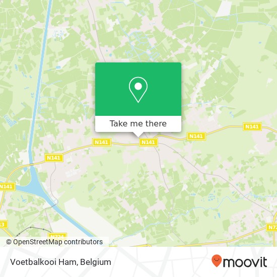 Voetbalkooi Ham map