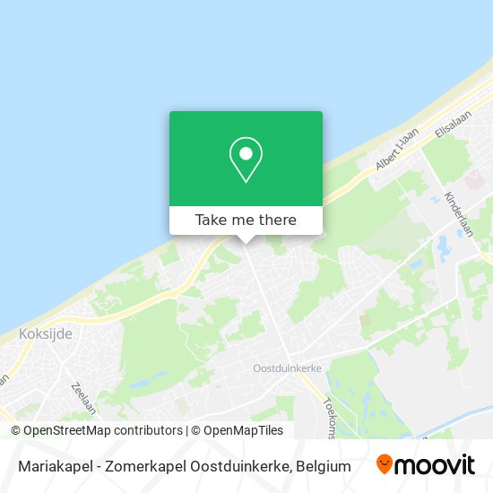 Mariakapel - Zomerkapel Oostduinkerke plan