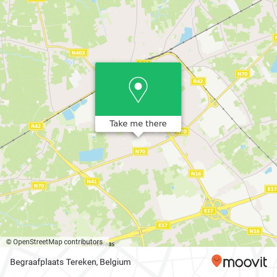 Begraafplaats Tereken map