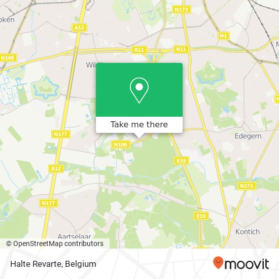 Halte Revarte map