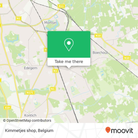 Kimmetjes shop map