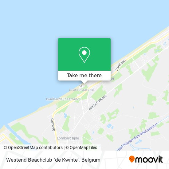 Westend Beachclub "de Kwinte" map