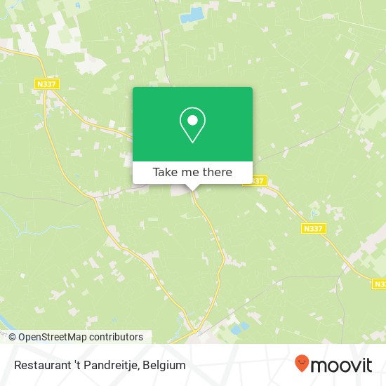 Restaurant 't Pandreitje map