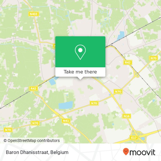 Baron Dhanisstraat map