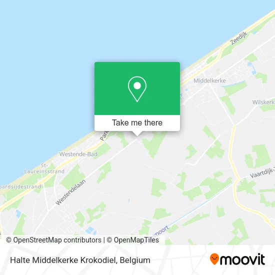 Halte Middelkerke Krokodiel map