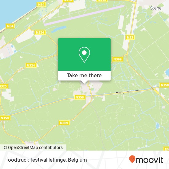 foodtruck festival leffinge map