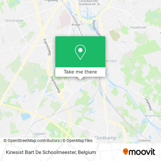 Kinesist Bart De Schoolmeester map