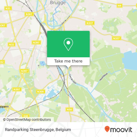 Randparking Steenbrugge map