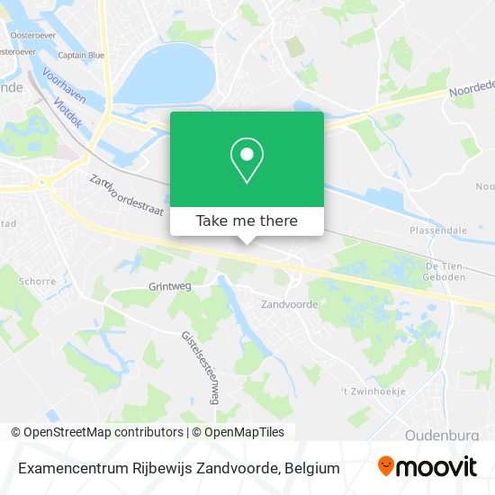 Examencentrum Rijbewijs Zandvoorde map