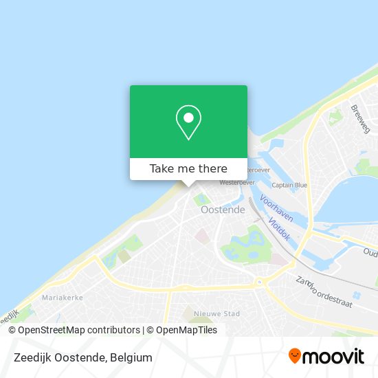 Zeedijk Oostende map