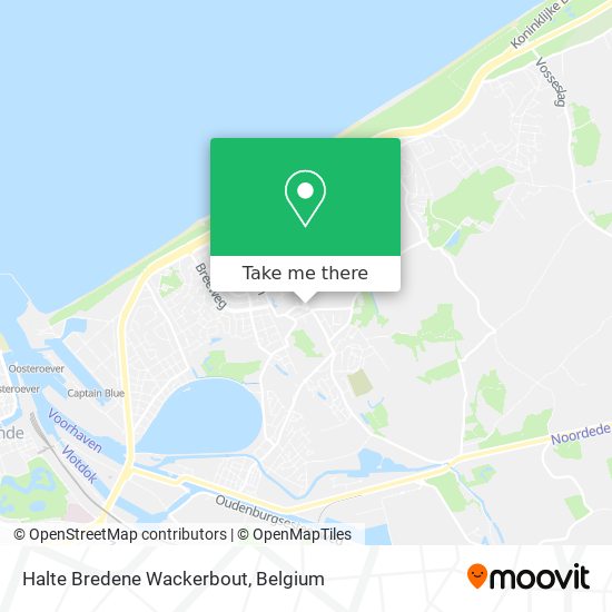 Halte Bredene Wackerbout plan