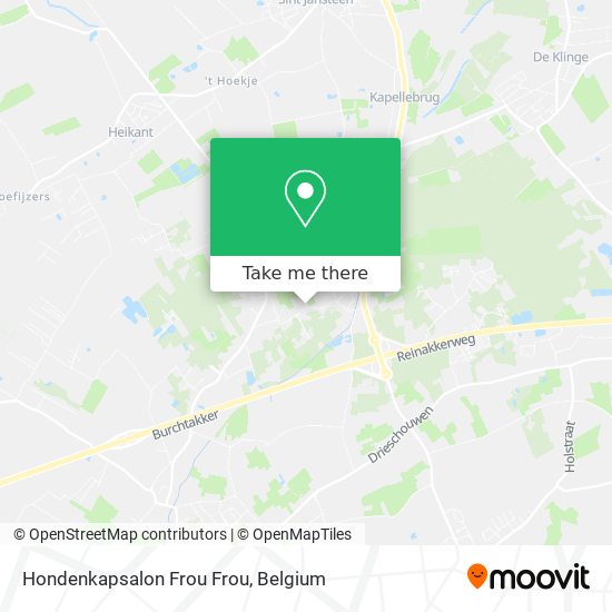 Hondenkapsalon Frou Frou plan