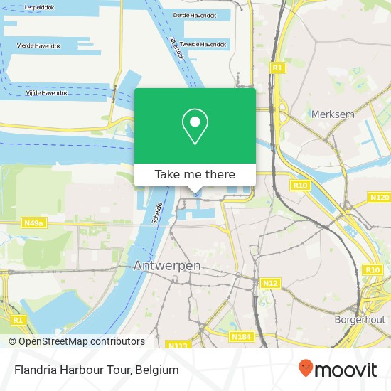 Flandria Harbour Tour map