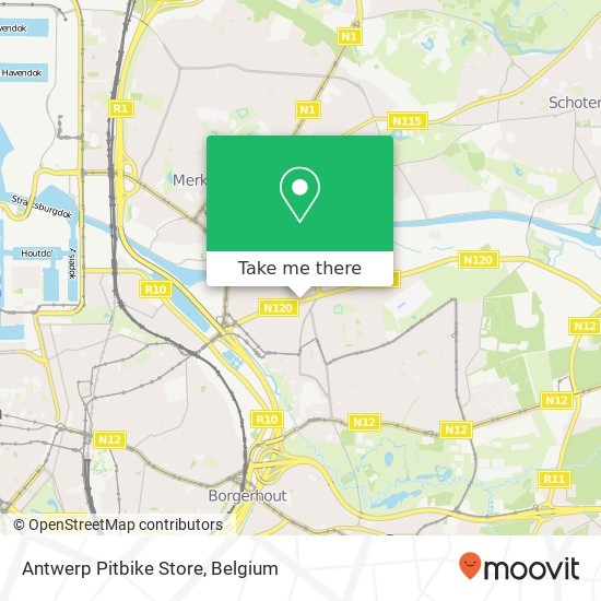 Antwerp Pitbike Store map