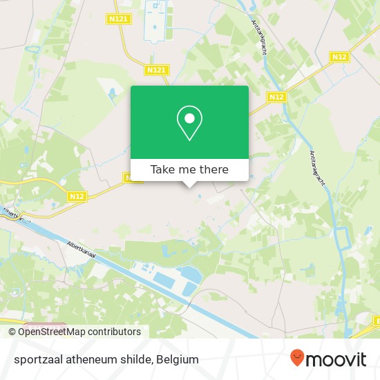 sportzaal atheneum shilde map