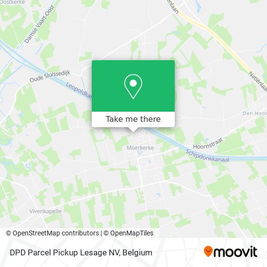 DPD Parcel Pickup Lesage NV map