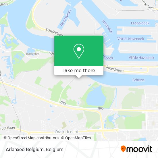 Arlanxeo Belgium map
