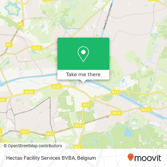 Hectas Facility Services BVBA map