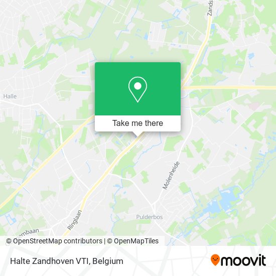 Halte Zandhoven VTI map