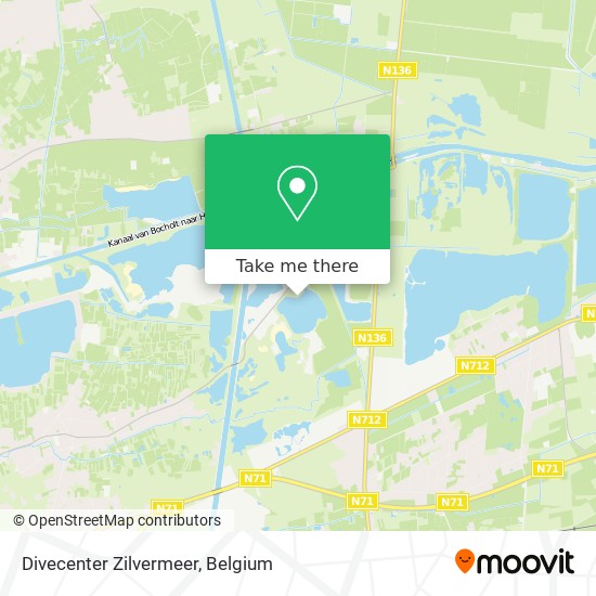 Divecenter Zilvermeer map