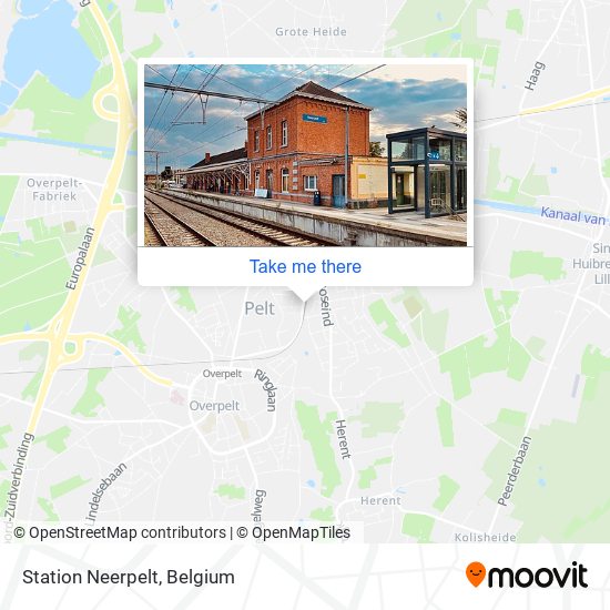 Station Neerpelt map
